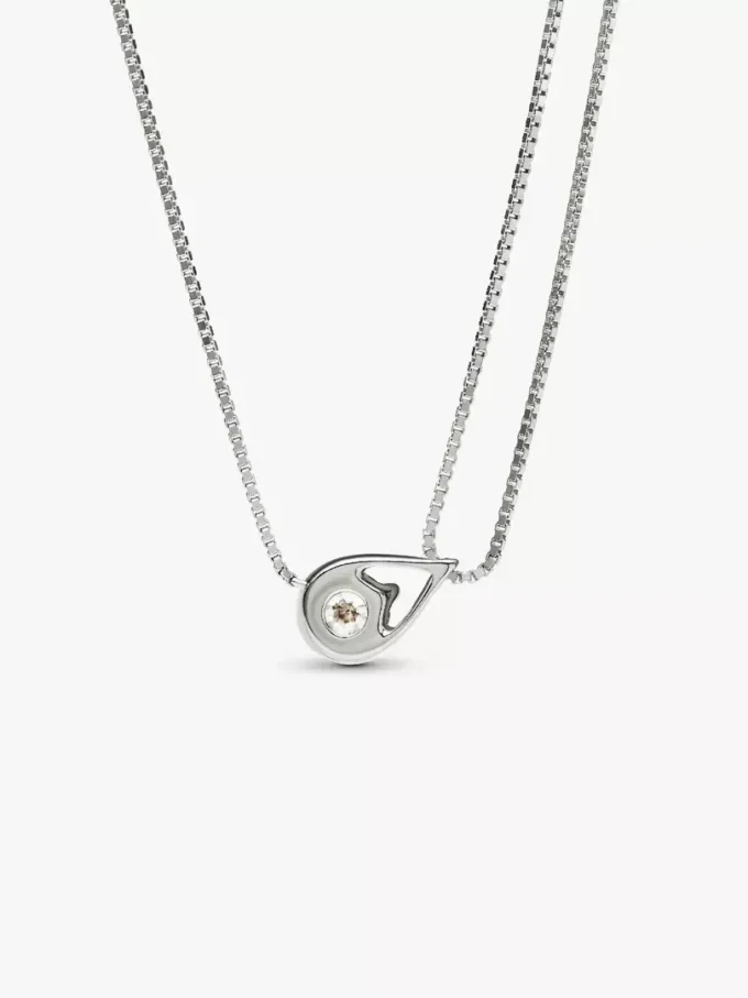 Endgültiger Verkauf – Pandora Infinite 14-karätige Weißgold-Halskette mit doppelter Kette und Pandora Lab-Grown Diamonds, 0,75 Karat insgesamt, 14-karätiges Weißgold Endgültiger Verkauf – Pandora Infinite 14-karätige Weißgold-Halskette mit doppelter Kette und Pandora Lab-Grown Diamonds, 0,75 Karat insgesamt, 14-karätiges Weißgold