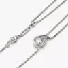 Endgültiger Verkauf – Pandora Infinite 14-karätige Weißgold-Halskette mit doppelter Kette und Pandora Lab-Grown Diamonds, 0,75 Karat insgesamt, 14-karätiges Weißgold Endgültiger Verkauf – Pandora Infinite 14-karätige Weißgold-Halskette mit doppelter Kette und Pandora Lab-Grown Diamonds, 0,75 Karat insgesamt, 14-karätiges Weißgold