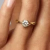 Endgültiger Verkauf – Pandora Infinite 14-karätiger Goldring mit im Labor gezüchtetem Diamanten, 0,75 Karat, 14-karätiges Gold Endgültiger Verkauf – Pandora Infinite 14-karätiger Goldring mit im Labor gezüchtetem Diamanten, 0,75 Karat, 14-karätiges Gold