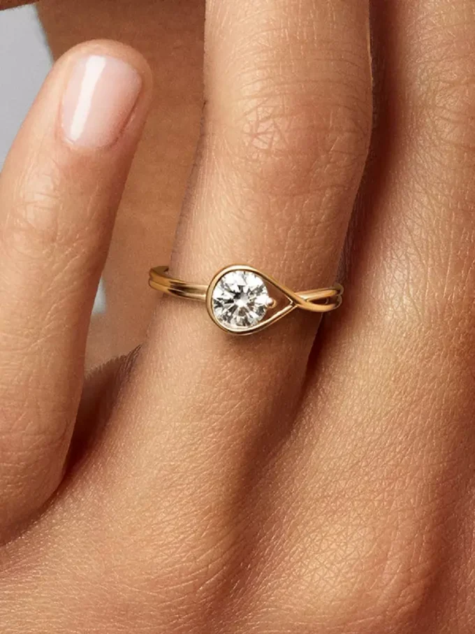 Endgültiger Verkauf – Pandora Infinite 14-karätiger Goldring mit im Labor gezüchtetem Diamanten, 0,75 Karat, 14-karätiges Gold Endgültiger Verkauf – Pandora Infinite 14-karätiger Goldring mit im Labor gezüchtetem Diamanten, 0,75 Karat, 14-karätiges Gold