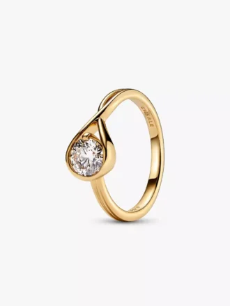 Endgültiger Verkauf – Pandora Infinite 14-karätiger Goldring mit im Labor gezüchtetem Diamanten, 0,75 Karat, 14-karätiges Gold Endgültiger Verkauf – Pandora Infinite 14-karätiger Goldring mit im Labor gezüchtetem Diamanten, 0,75 Karat, 14-karätiges Gold