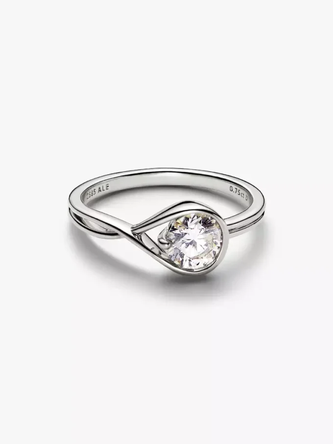 Endgültiger Verkauf – Pandora Infinite 14-karätiger Weißgold-Ring mit Lab-Grown-Diamant, 0,75 Karat, 14-karätiges Weißgold Endgültiger Verkauf – Pandora Infinite 14-karätiger Weißgold-Ring mit Lab-Grown-Diamant, 0,75 Karat, 14-karätiges Weißgold