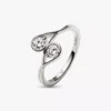 Endgültiger Verkauf – Pandora Infinite 14-karätiger Weißgold-Ring mit zwei im Labor gezüchteten Diamanten, 0,50 Karat insgesamt, 14-karätiges Weißgold Endgültiger Verkauf – Pandora Infinite 14-karätiger Weißgold-Ring mit zwei im Labor gezüchteten Diamanten, 0,50 Karat insgesamt, 14-karätiges Weißgold