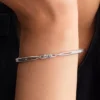 Endgültiger Verkauf – Pandora Infinite Bangle aus Sterlingsilber mit doppelseitigen, im Labor gezüchteten Diamanten, 0,30 ct insgesamt, Sterlingsilber