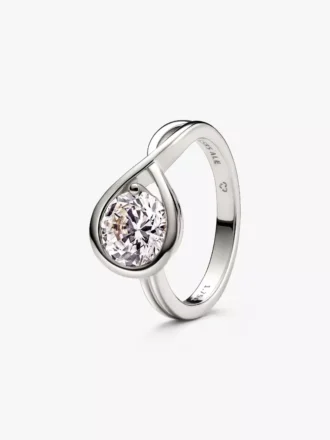 Endgültiger Verkauf – Pandora Infinite Ring aus 14 Karat Weißgold mit im Labor gezüchtetem Diamanten, 1,75 Karat Gesamtgewicht, 14 Karat Weißgold Endgültiger Verkauf – Pandora Infinite Ring aus 14 Karat Weißgold mit im Labor gezüchtetem Diamanten, 1,75 Karat Gesamtgewicht, 14 Karat Weißgold