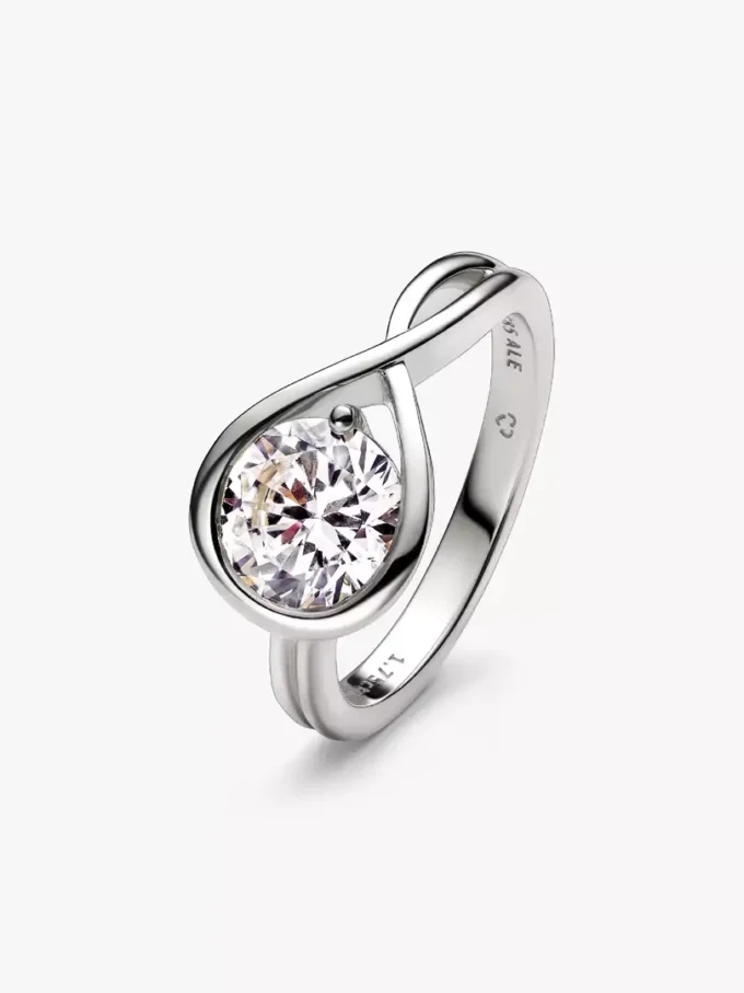 Endgültiger Verkauf – Pandora Infinite Ring aus 14 Karat Weißgold mit im Labor gezüchtetem Diamanten, 1,75 Karat Gesamtgewicht, 14 Karat Weißgold Endgültiger Verkauf – Pandora Infinite Ring aus 14 Karat Weißgold mit im Labor gezüchtetem Diamanten, 1,75 Karat Gesamtgewicht, 14 Karat Weißgold