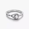 Endgültiger Verkauf – Pandora Infinite Sterling-Silber-Ring mit im Labor gezüchtetem Diamanten, 0,50 ct TW, Sterling-Silber Endgültiger Verkauf – Pandora Infinite Sterling-Silber-Ring mit im Labor gezüchtetem Diamanten, 0,50 ct TW, Sterling-Silber