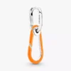 Endgültiger Verkauf – Pandora ME leuchtend orangefarbener Creolen-Ohrring aus Sterlingsilber Endgültiger Verkauf – Pandora ME leuchtend orangefarbener Creolen-Ohrring aus Sterlingsilber