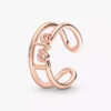 Endgültiger Verkauf – Pandora ME Love Open Ring, 14 Karat Roségold-Beschichtung