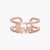 Endgültiger Verkauf – Pandora ME Love Open Ring, 14 Karat Roségold-Beschichtung