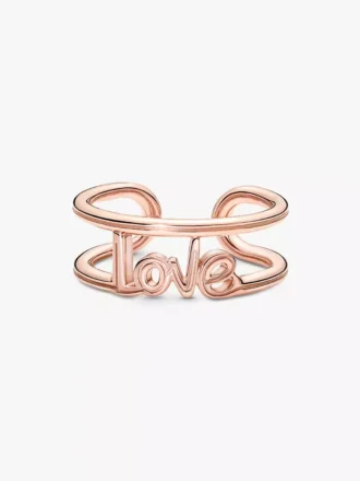 Endgültiger Verkauf – Pandora ME Love Open Ring, 14 Karat Roségold-Beschichtung Endgültiger Verkauf – Pandora ME Love Open Ring, 14 Karat Roségold-Beschichtung