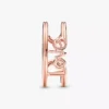 Endgültiger Verkauf – Pandora ME Love Open Ring, 14 Karat Roségold-Beschichtung