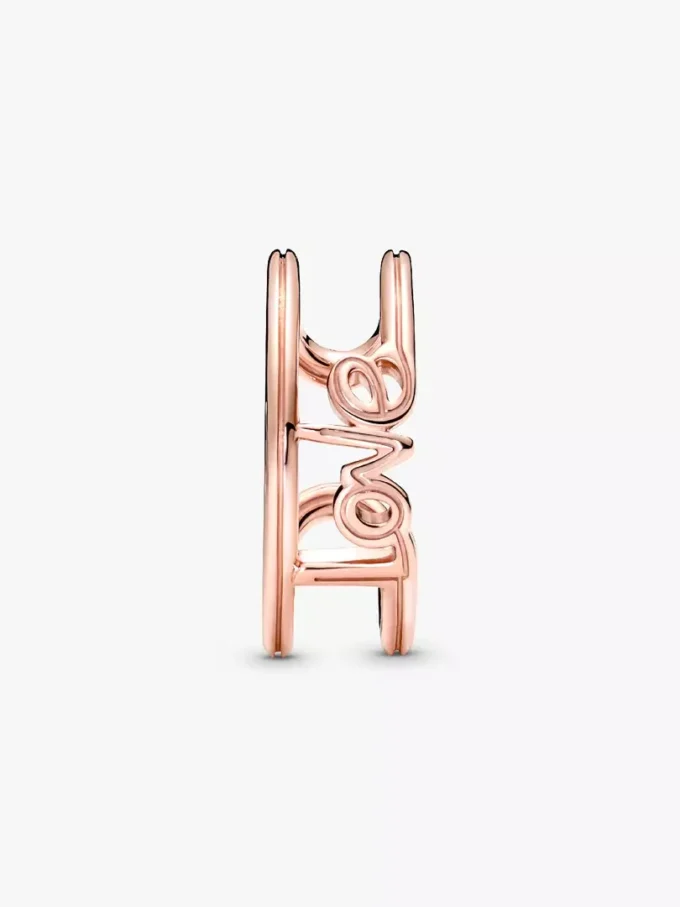 Endgültiger Verkauf – Pandora ME Love Open Ring, 14 Karat Roségold-Beschichtung