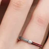 Endgültiger Verkauf – Pandora ME Pavé & Red Dual Ring aus Sterlingsilber