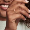 Endgültiger Verkauf – Pandora ME Pyramidenring, 14 Karat Roségold-Beschichtung