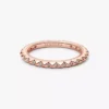 Endgültiger Verkauf – Pandora ME Pyramidenring, 14 Karat Roségold-Beschichtung