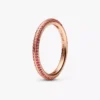 Endgültiger Verkauf – Pandora ME Red Pavé Ring, 14 Karat Roségold-Beschichtung
