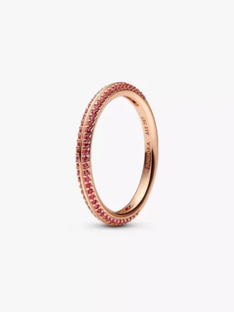 Endgültiger Verkauf – Pandora ME Red Pavé Ring, 14 Karat Roségold-Beschichtung Endgültiger Verkauf – Pandora ME Red Pavé Ring, 14 Karat Roségold-Beschichtung