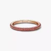 Endgültiger Verkauf – Pandora ME Red Pavé Ring, 14 Karat Roségold-Beschichtung