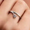 Endgültiger Verkauf – Pandora Nova 14-karätiger Weißgold-Ring mit asymmetrischen Lab-Grown-Diamanten, 0,50 Karat Gesamtgewicht, 14-karätiges Weißgold Endgültiger Verkauf – Pandora Nova 14-karätiger Weißgold-Ring mit asymmetrischen Lab-Grown-Diamanten, 0,50 Karat Gesamtgewicht, 14-karätiges Weißgold