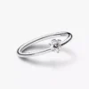 Endgültiger Verkauf – Pandora Nova Sterling-Silber-Ring mit versetztem, im Labor gezüchtetem Diamanten, 0,25 Karat, Sterling-Silber Endgültiger Verkauf – Pandora Nova Sterling-Silber-Ring mit versetztem, im Labor gezüchtetem Diamanten, 0,25 Karat, Sterling-Silber