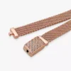 Endgültiger Verkauf – Pandora Reflexions Langes Pavé-Armband mit Verschluss, 14 Karat Roségold-Beschichtung