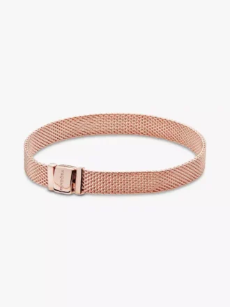 Endgültiger Verkauf – Pandora Reflexions™ Mesh-Armband, 14 Karat Roségold-Beschichtung