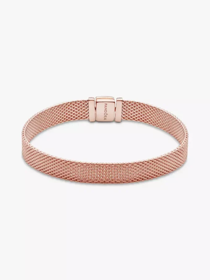 Endgültiger Verkauf – Pandora Reflexions™ Mesh-Armband, 14 Karat Roségold-Beschichtung Endgültiger Verkauf – Pandora Reflexions™ Mesh-Armband, 14 Karat Roségold-Beschichtung