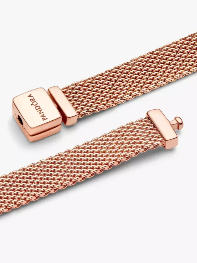 Endgültiger Verkauf – Pandora Reflexions™ Mesh-Armband, 14 Karat Roségold-Beschichtung Endgültiger Verkauf – Pandora Reflexions™ Mesh-Armband, 14 Karat Roségold-Beschichtung