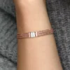 Endgültiger Verkauf – Pandora Reflexions™ Multi-Snake Chain-Armband aus Sterlingsilber, 14 Karat Roségold-Beschichtung