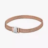 Endgültiger Verkauf – Pandora Reflexions™ Multi-Snake Chain-Armband aus Sterlingsilber, 14 Karat Roségold-Beschichtung