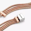 Endgültiger Verkauf – Pandora Reflexions™ Multi-Snake Chain-Armband aus Sterlingsilber, 14 Karat Roségold-Beschichtung