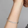 Endgültiger Verkauf – Pandora Signature I-D Open Bangle aus Sterlingsilber Endgültiger Verkauf – Pandora Signature I-D Open Bangle aus Sterlingsilber