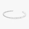 Endgültiger Verkauf – Pandora Signature I-D Open Bangle aus Sterlingsilber Endgültiger Verkauf – Pandora Signature I-D Open Bangle aus Sterlingsilber