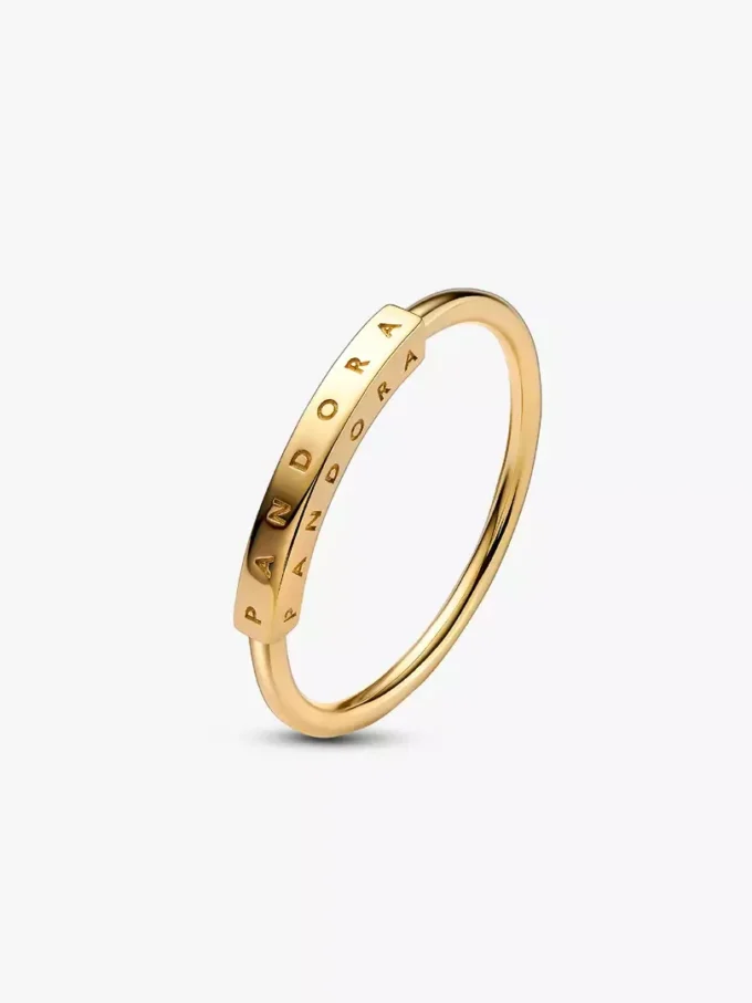 Endgültiger Verkauf – Pandora Signature I-D Ring 14 Karat Gold