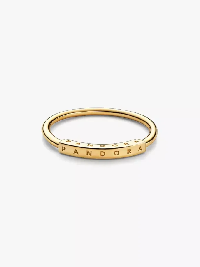 Endgültiger Verkauf – Pandora Signature I-D Ring 14 Karat Gold