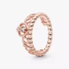 Endgültiger Verkauf – Prinzessinnen-Tiara-Kronenring, 14-karätig rosévergoldet Endgültiger Verkauf – Prinzessinnen-Tiara-Kronenring, 14-karätig rosévergoldet