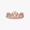 Endgültiger Verkauf – Prinzessinnen-Tiara-Kronenring, 14-karätig rosévergoldet Endgültiger Verkauf – Prinzessinnen-Tiara-Kronenring, 14-karätig rosévergoldet