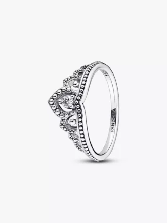 Endgültiger Verkauf – Regal Beaded Tiara Ring aus Sterlingsilber Endgültiger Verkauf – Regal Beaded Tiara Ring aus Sterlingsilber