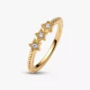 Endgültiger Verkauf – Ring mit Sternenmotiv, 14 Karat vergoldet