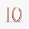 Endgültiger Verkauf – „Sparkle and Hearts“-Ohrringe mit 14-karätiger Roségoldbeschichtung Endgültiger Verkauf – „Sparkle and Hearts“-Ohrringe mit 14-karätiger Roségoldbeschichtung