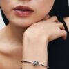ENDVERKAUF – Celestial Heart Clasp Bangle – Sterlingsilber