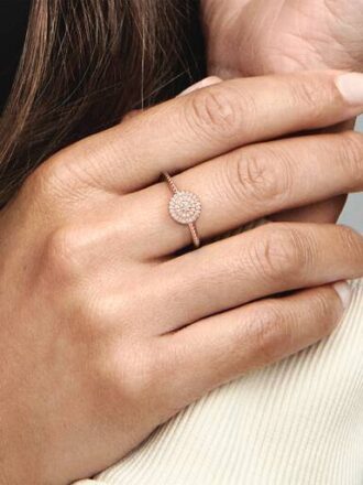 ENDVERKAUF – Eleganter Funkelring – 14 Karat Roségold-Beschichtung ENDVERKAUF – Eleganter Funkelring – 14 Karat Roségold-Beschichtung