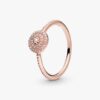 ENDVERKAUF – Eleganter Funkelring – 14 Karat Roségold-Beschichtung