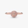 ENDVERKAUF – Eleganter Funkelring – 14 Karat Roségold-Beschichtung