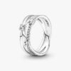 ENDVERKAUF – Funkelnder Dreifach-Bandring – Sterlingsilber ENDVERKAUF – Funkelnder Dreifach-Bandring – Sterlingsilber