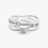 ENDVERKAUF – Funkelnder Dreifach-Bandring – Sterlingsilber ENDVERKAUF – Funkelnder Dreifach-Bandring – Sterlingsilber