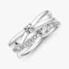 ENDVERKAUF – Funkelnder Dreifach-Bandring – Sterlingsilber ENDVERKAUF – Funkelnder Dreifach-Bandring – Sterlingsilber