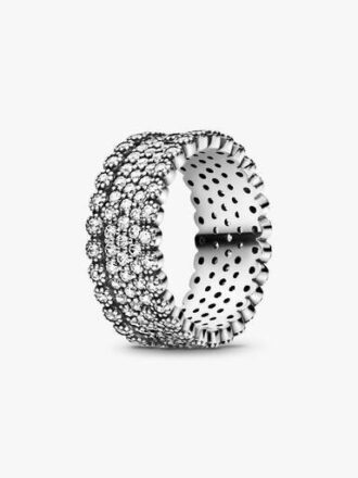 ENDVERKAUF – Funkelnder Pavé-Bandring – Sterlingsilber ENDVERKAUF – Funkelnder Pavé-Bandring – Sterlingsilber