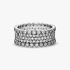 ENDVERKAUF – Funkelnder Pavé-Bandring – Sterlingsilber ENDVERKAUF – Funkelnder Pavé-Bandring – Sterlingsilber